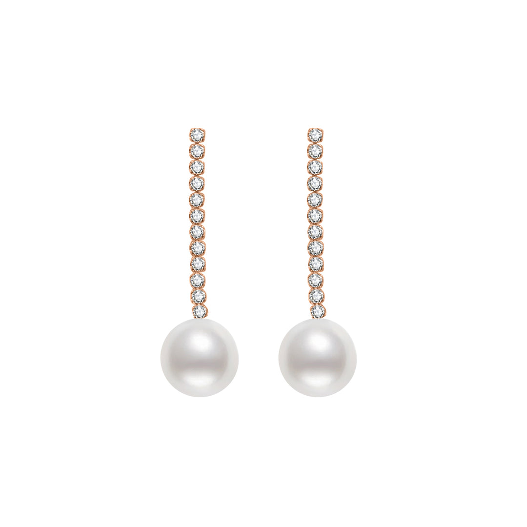 Elegant Freshwater Pearl Earrings WE00510 - PEARLY LUSTRE