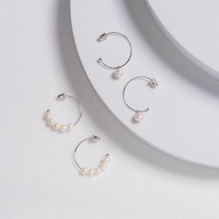 New Yorker Freshwater Pearl Earrings WE00547 - PEARLY LUSTRE