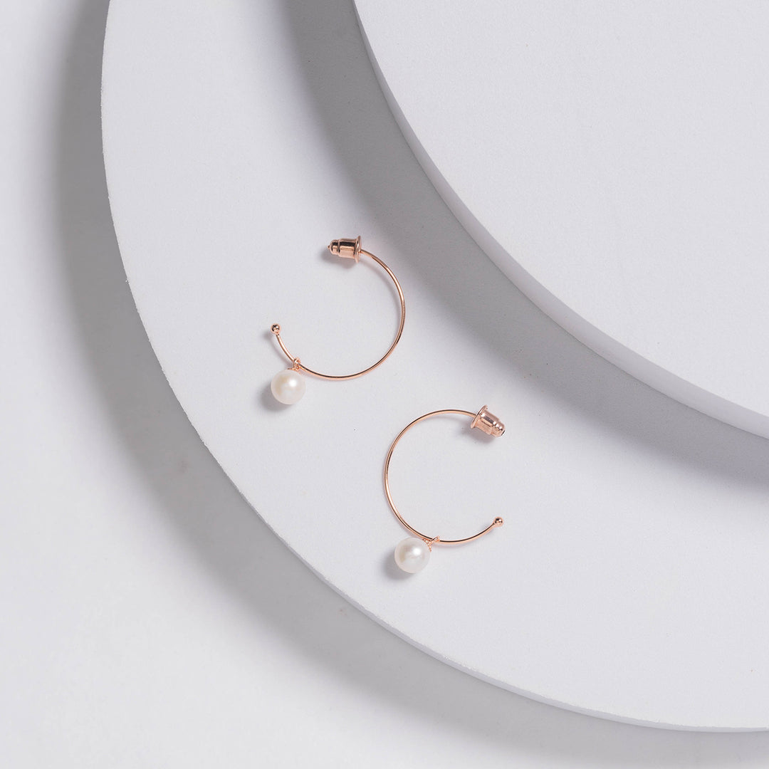 New Yorker Freshwater Pearl Earrings WE00512 - PEARLY LUSTRE