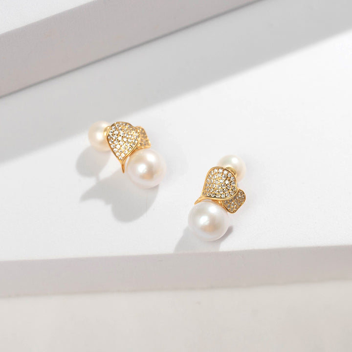 Garden City Freshwater Pearl Earrings WE00518 | Elegant Collection - PEARLY LUSTRE
