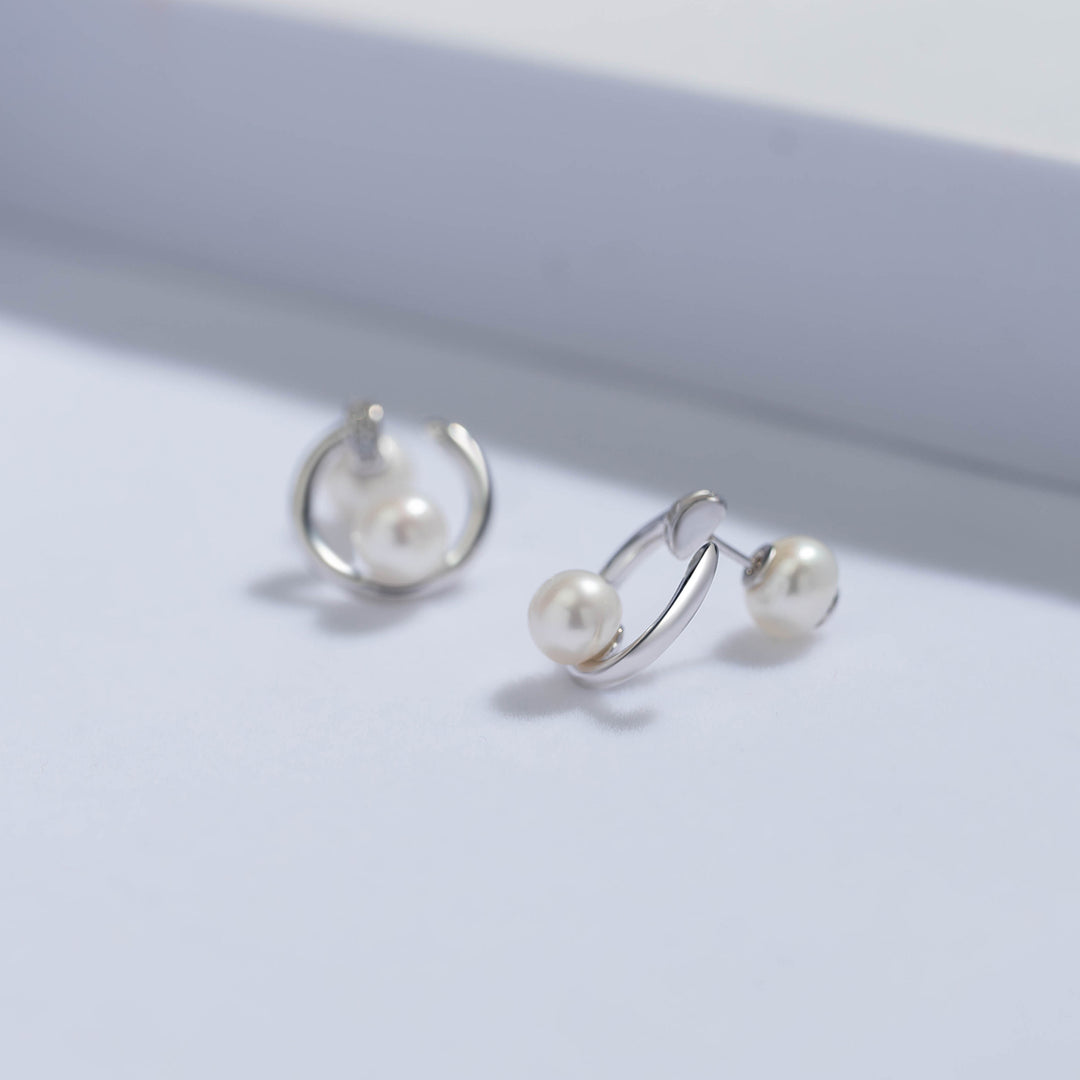 New Yorker Freshwater Pearl Earrings WE00520 - PEARLY LUSTRE