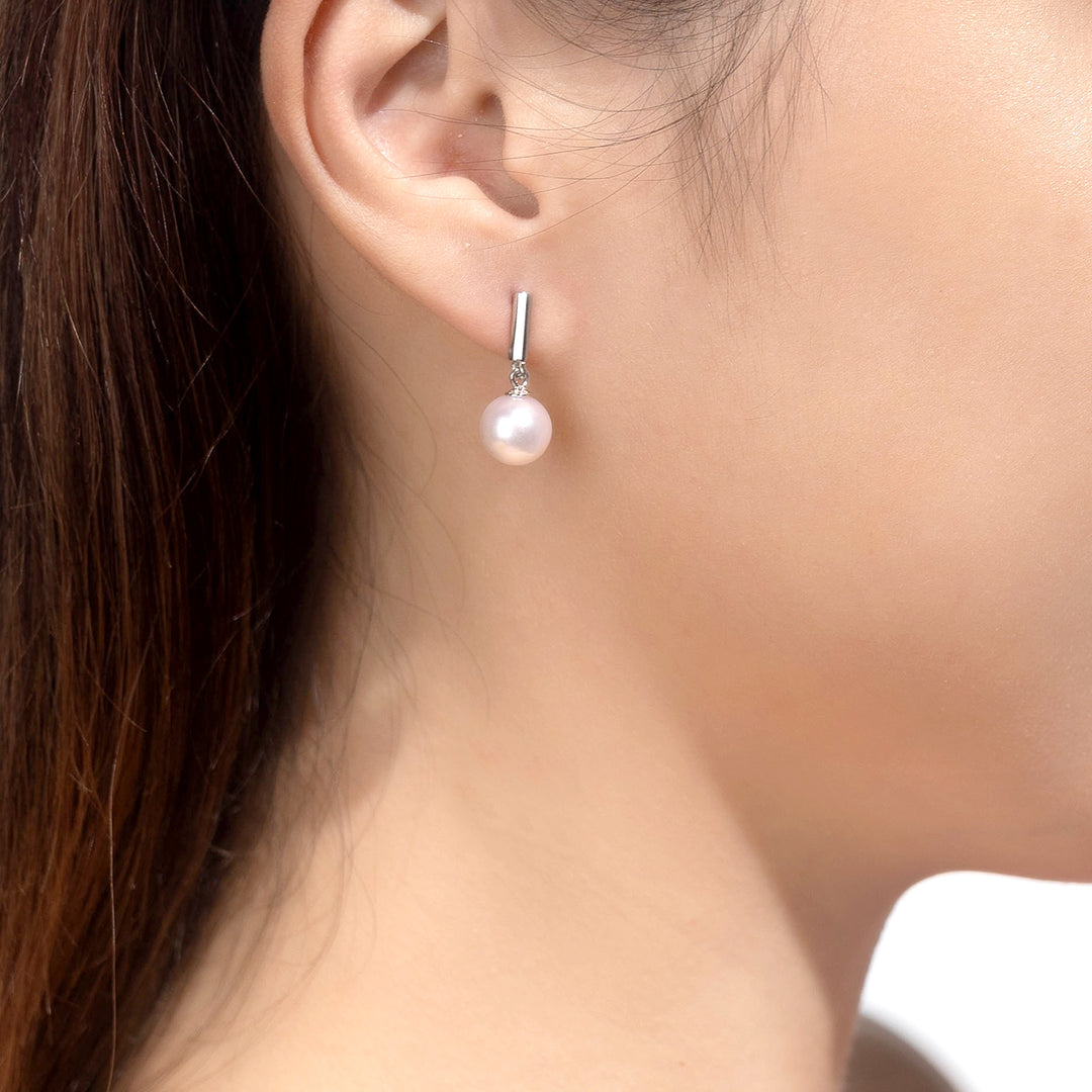 New Yorker Freshwater Pearl Earrings WE00522 - PEARLY LUSTRE