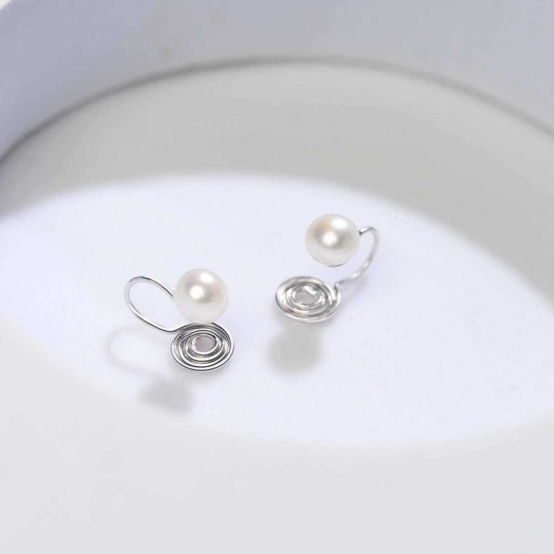 New Yorker Freshwater Pearl Clip On Earrings WE00524 - PEARLY LUSTRE
