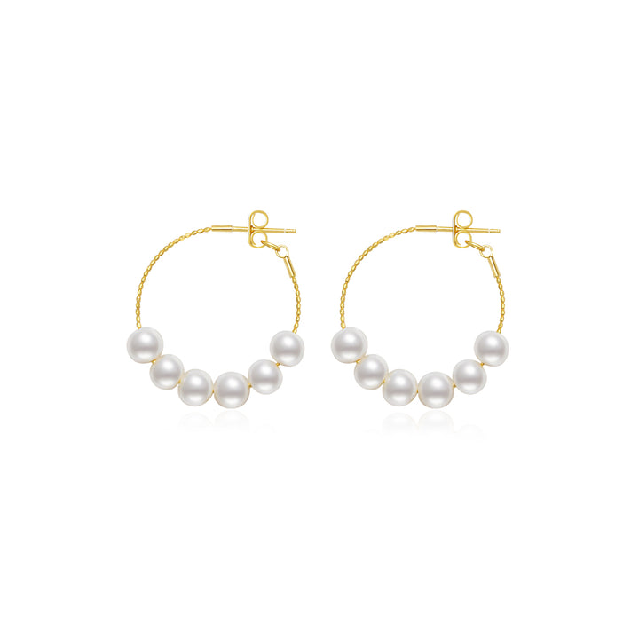 New Yorker Freshwater Pearl Earrings WE00526 - PEARLY LUSTRE