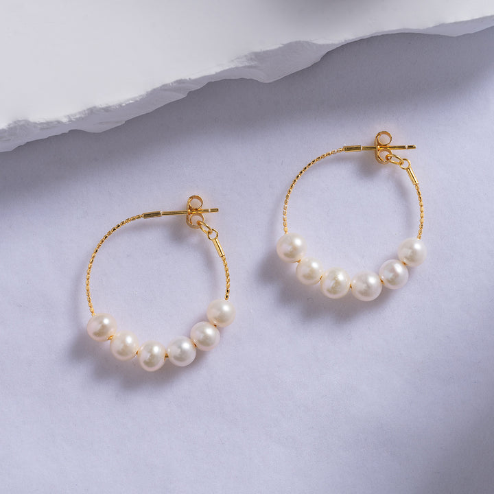 New Yorker Freshwater Pearl Earrings WE00526 - PEARLY LUSTRE