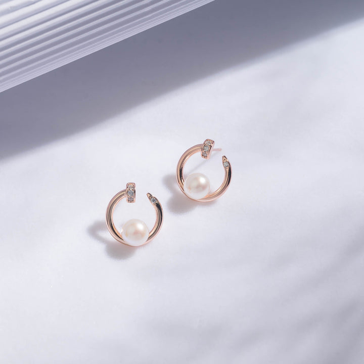 New Yorker Freshwater Pearl Earrings WE00540 - PEARLY LUSTRE