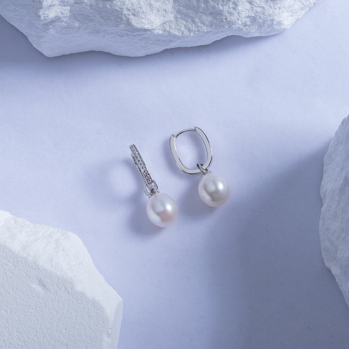 New Yorker Freshwater Pearl Earrings WE00558 - PEARLY LUSTRE