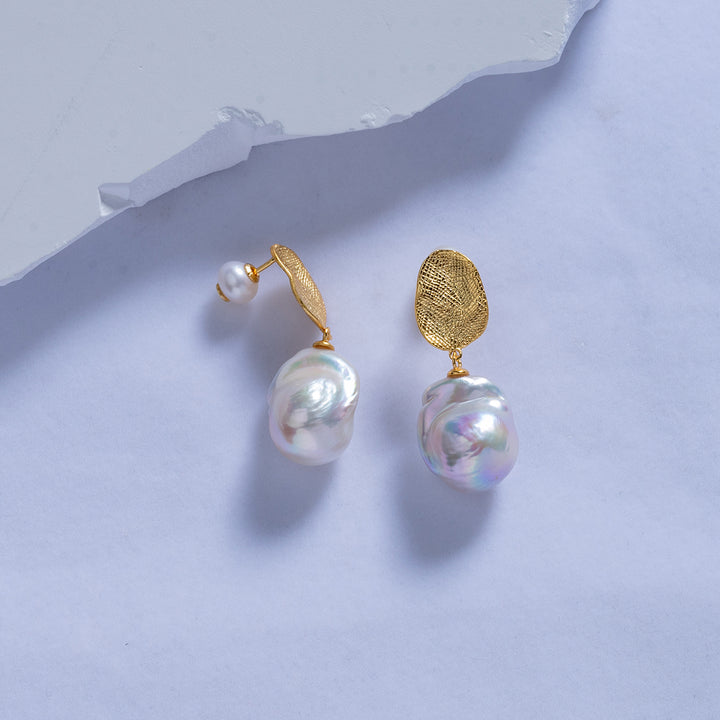 New Yorker Baroque Pearl Earrings WE00568 - PEARLY LUSTRE