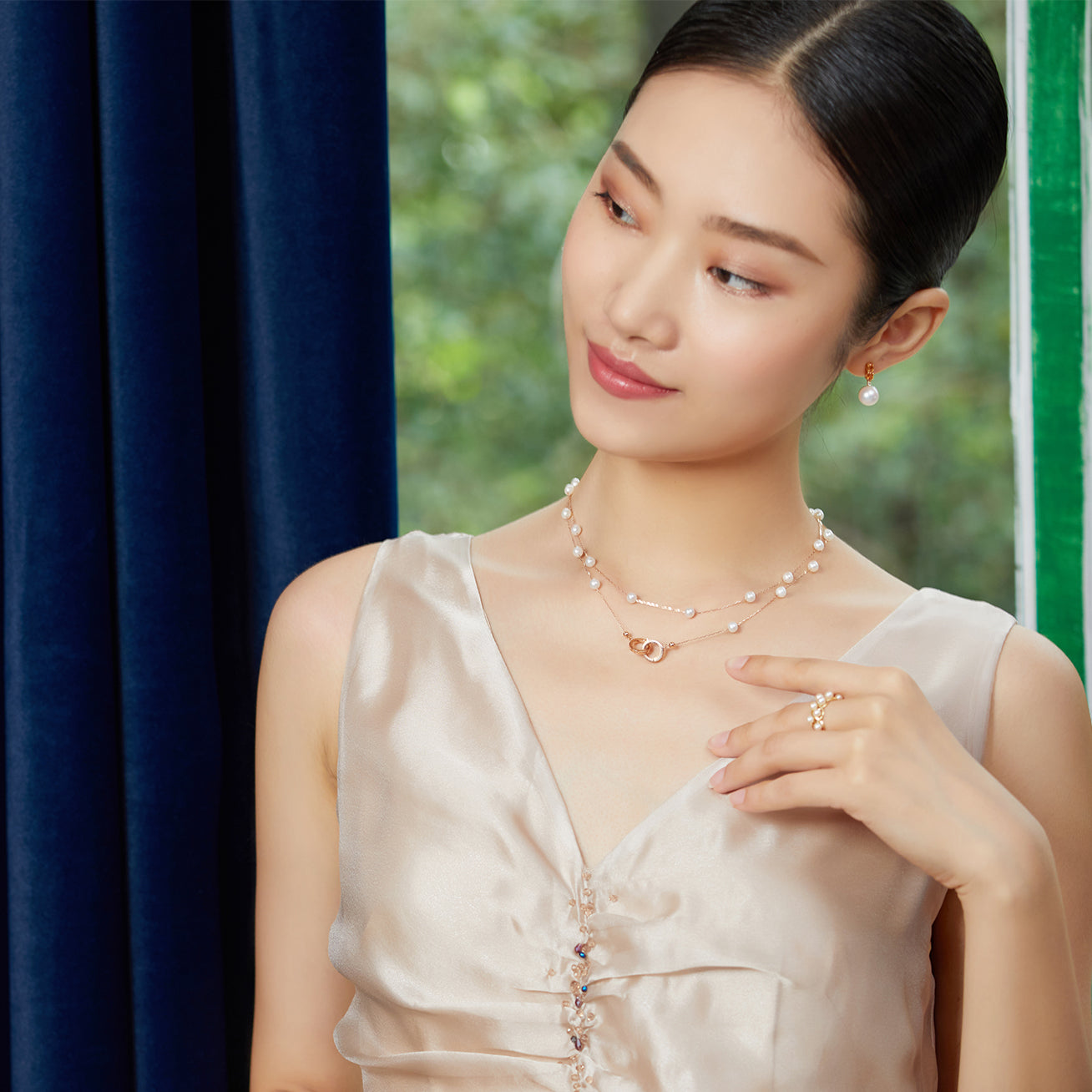 ニューヨーカー 淡水パール マルチスタイル マスクチェーン