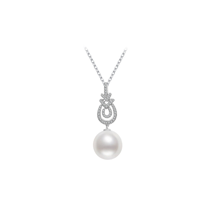 18K Solid Gold Edison Pearl Necklace KN00015 - PEARLY LUSTRE