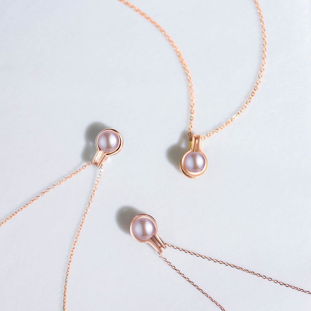 New Yorker Freshwater Pearl Necklace WN00335 - PEARLY LUSTRE