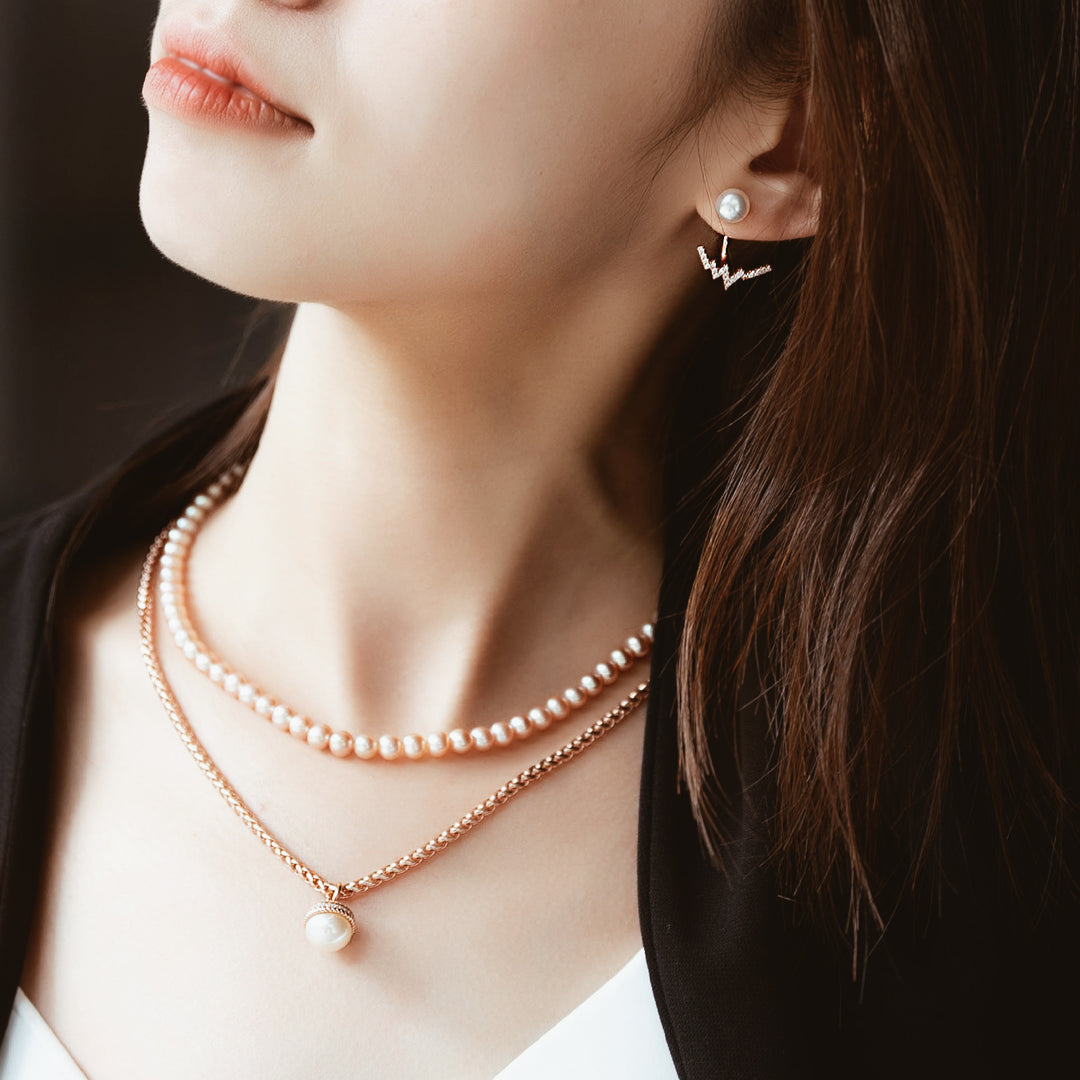 New Yorker Freshwater Pearl Earrings WE00339 - PEARLY LUSTRE