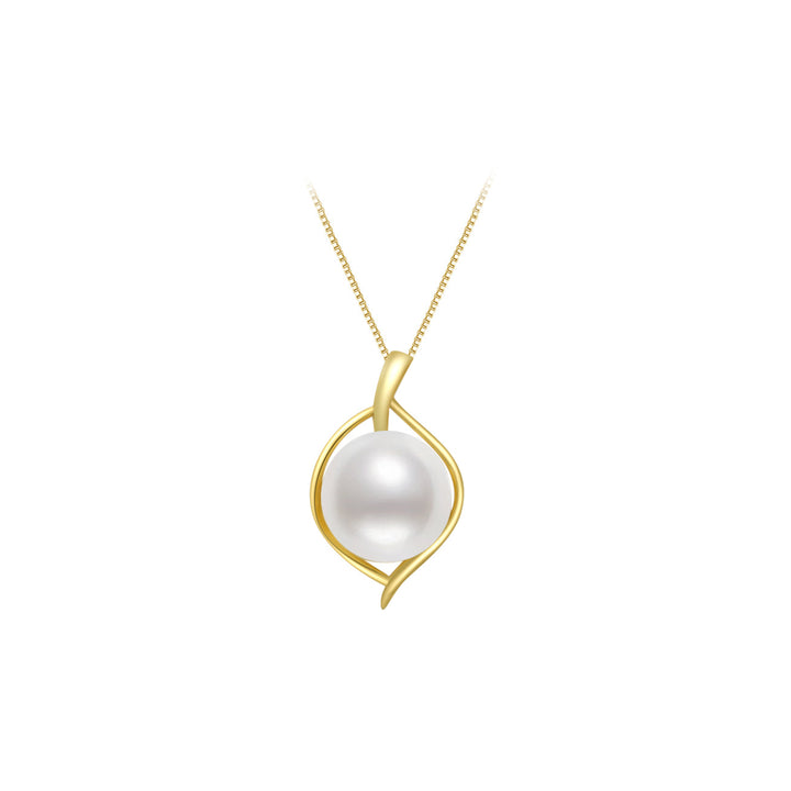 18K Solid Gold Australian White South Sea Pearl Necklace KN00034 - PEARLY LUSTRE