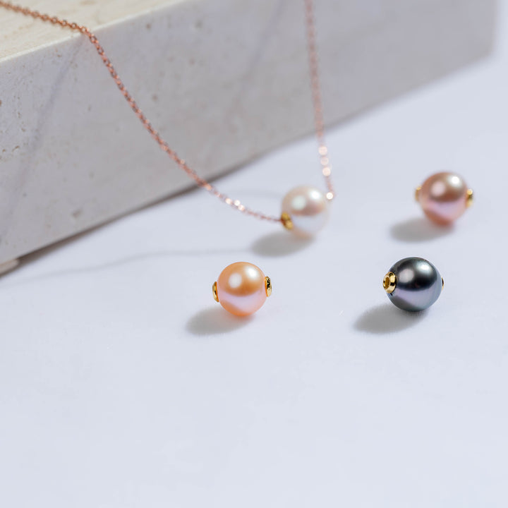 Sterling Silver Interchangeable Necklace WN00469 | Possibilities - PEARLY LUSTRE