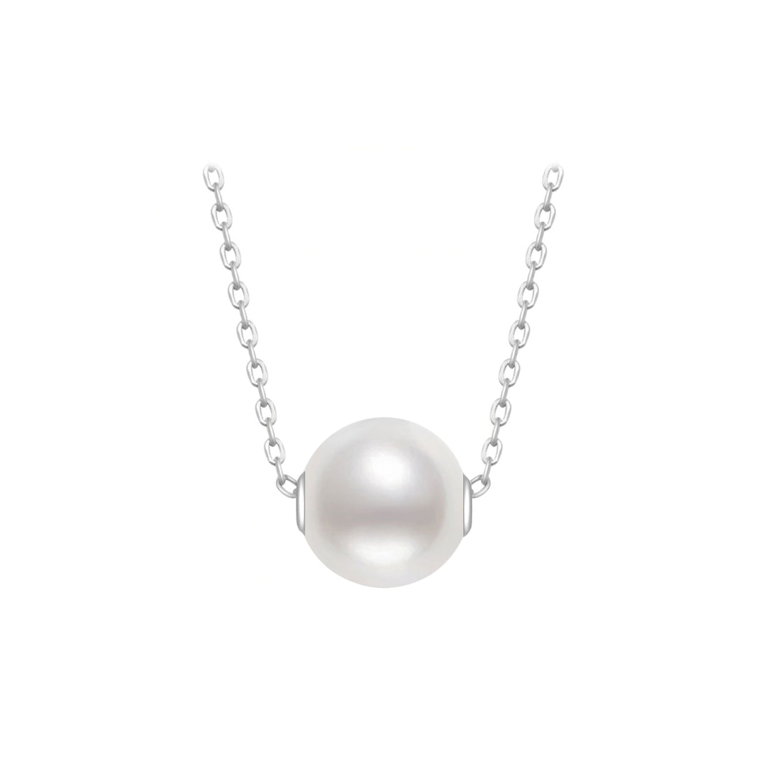 18K Solid Gold Interchangeable Pearl Necklace WN00388 | Possibilities - PEARLY LUSTRE