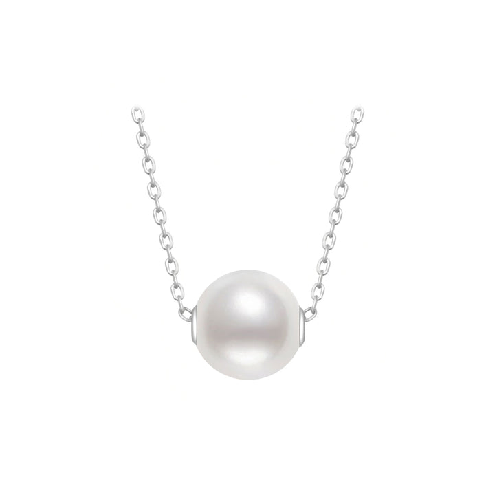 18K Solid Gold Interchangeable Pearl Necklace KN00050 | Possibilities - PEARLY LUSTRE