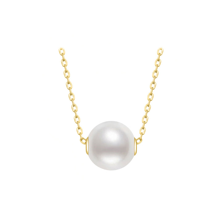 18K Solid Gold﻿ Interchangeable Pearl Necklace KN00044 | Possibilities - PEARLY LUSTRE