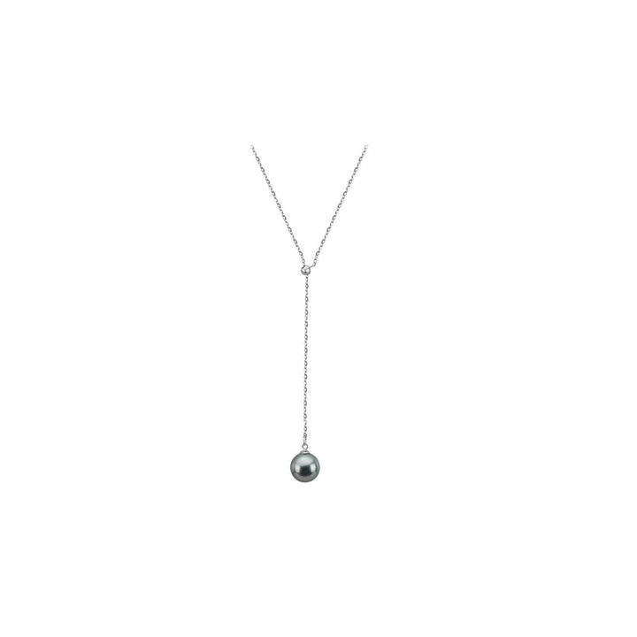 Elegant Saltwater Tahitian Pearl 18K Solid Gold﻿ Necklace KN00045 - PEARLY LUSTRE