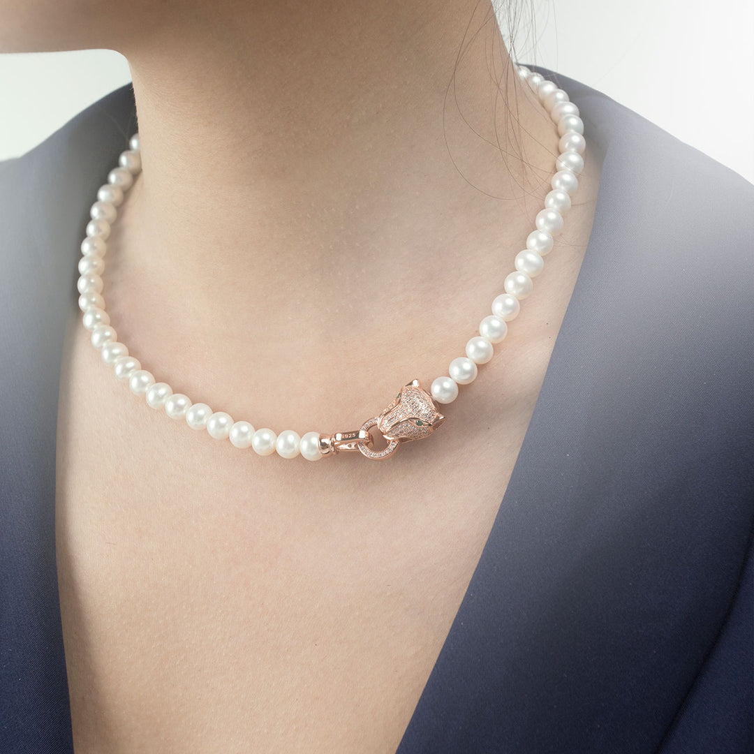 Freshwater Pearl Necklace WN00417 | RAINFOREST - PEARLY LUSTRE