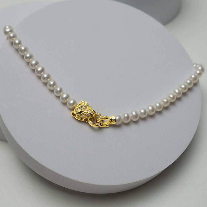 Freshwater Pearl Necklace WN00418 | RAINFOREST - PEARLY LUSTRE