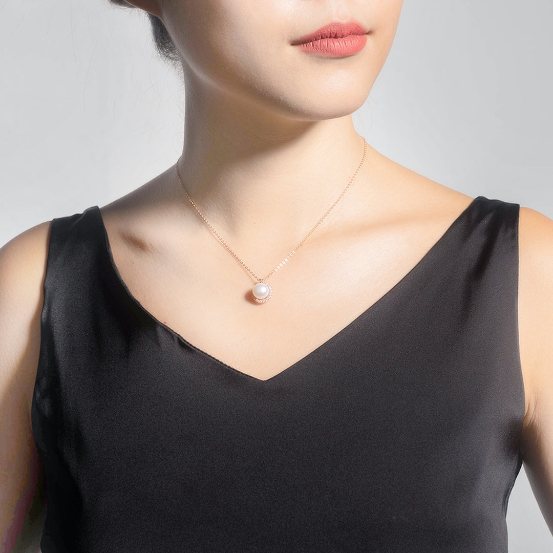 Elegant Freshwater Pearl Necklace WN00424 - PEARLY LUSTRE