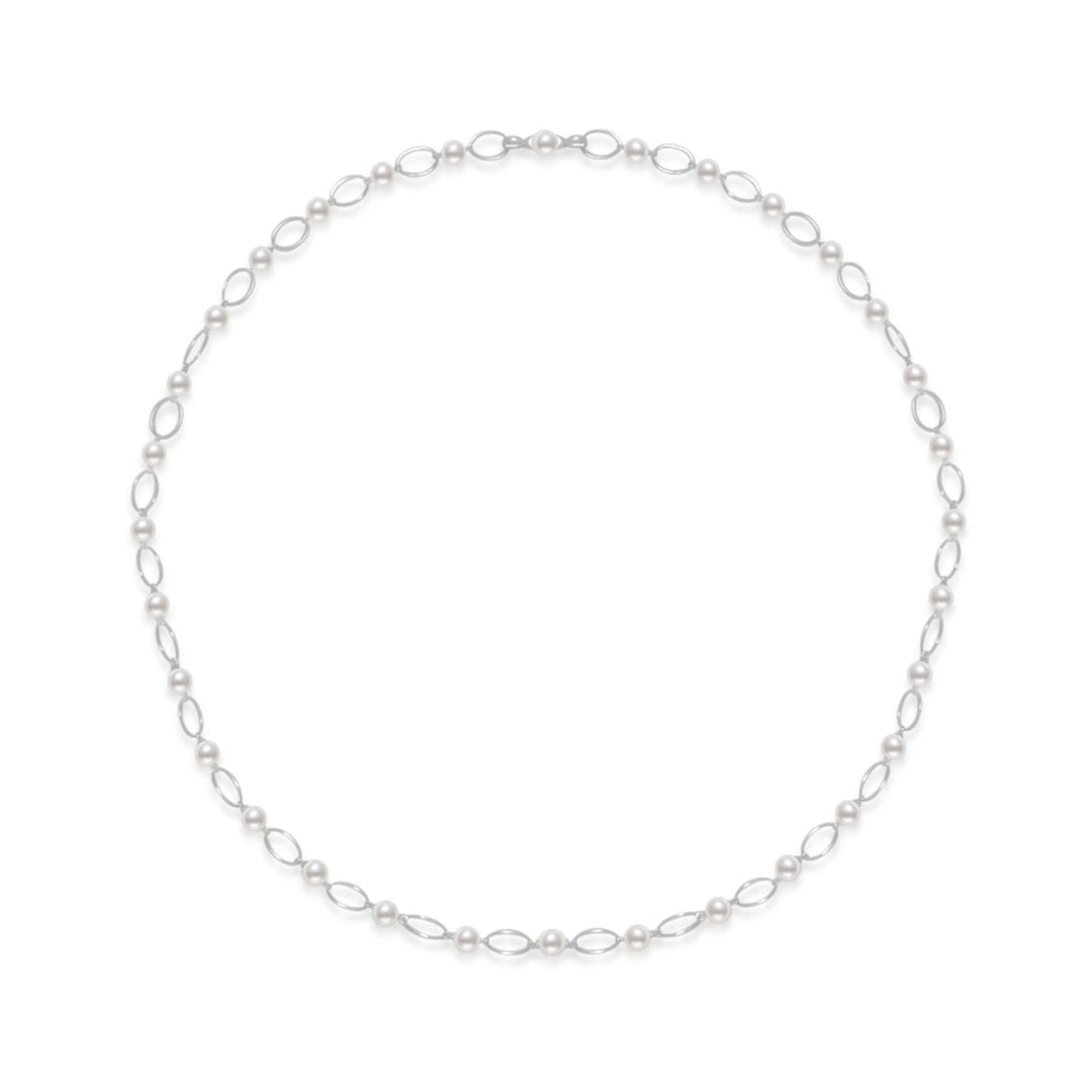 Grand Prix Season Singapore Formula One Freshwater Pearl Necklace WN00433 | New Yorker - PEARLY LUSTRE
