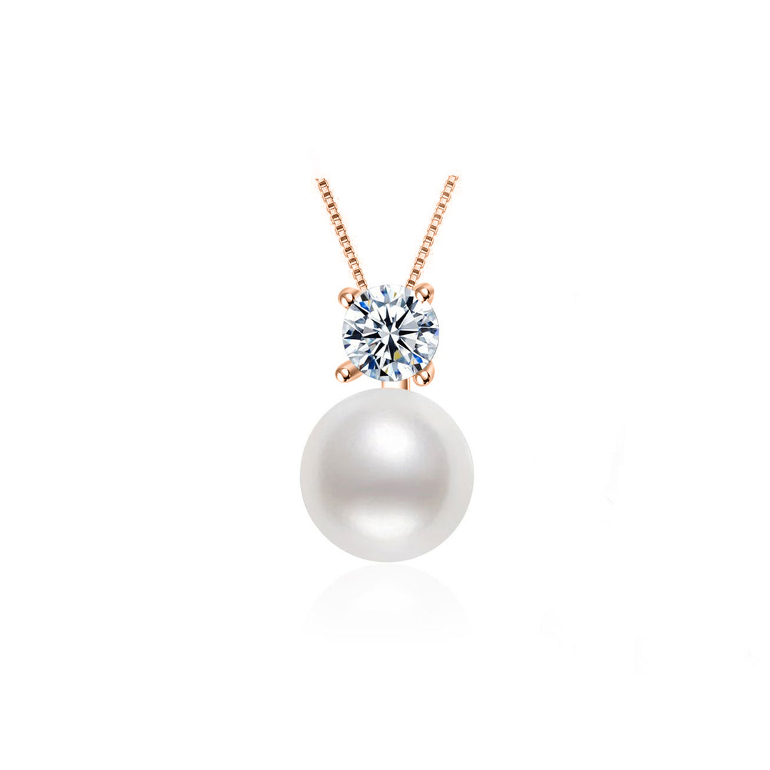 Elegant Freshwater Semi Round Pearl Necklace WN00483 - PEARLY LUSTRE