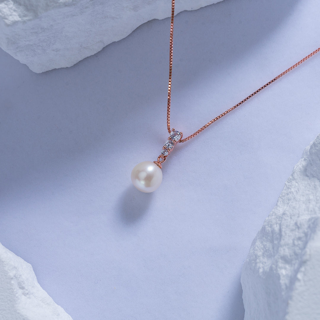 Elegant Freshwater Pearl Necklace WN00489 - PEARLY LUSTRE