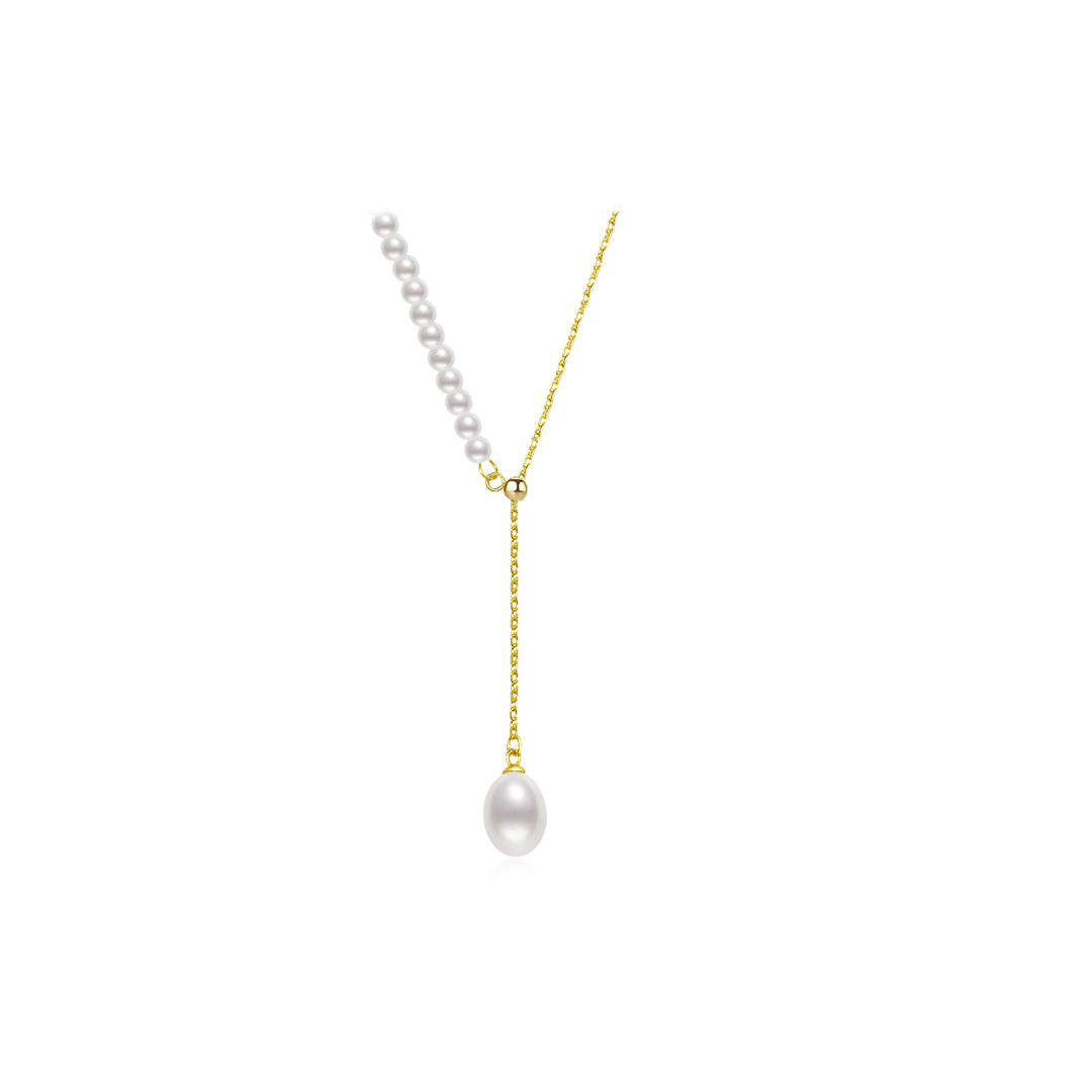 New Yorker Freshwater Pearl Necklace WN00504 - PEARLY LUSTRE