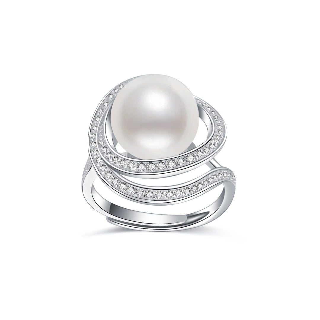 Elegant Freshwater Pearl Ring WR00034 - PEARLY LUSTRE