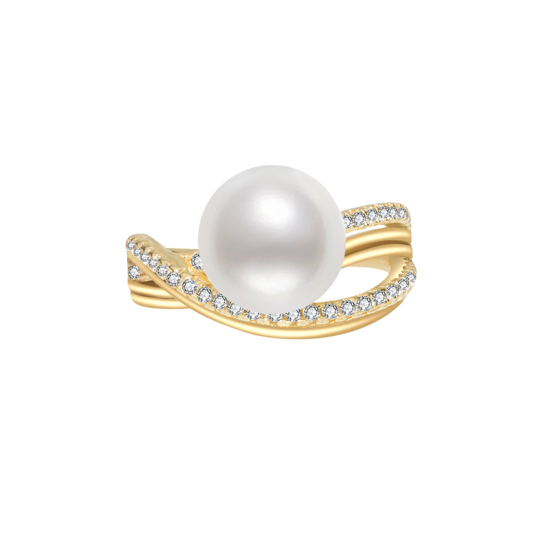 Elegant Freshwater Pearl Ring WR00035 - PEARLY LUSTRE