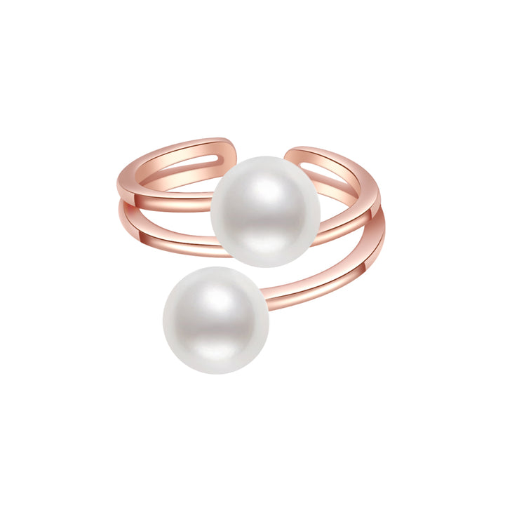 New Yorker Freshwater Pearl Ring WR00056 - PEARLY LUSTRE