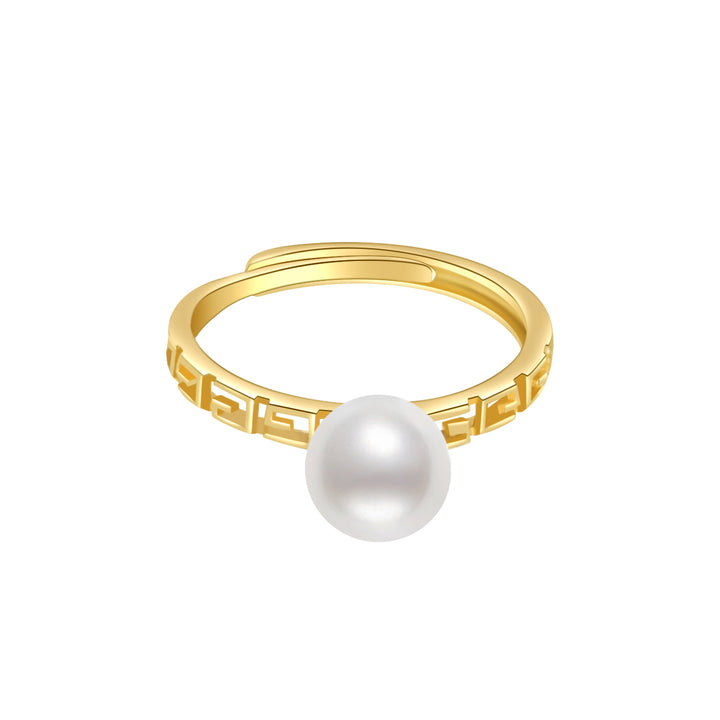 Elegant Freshwater Pearl Ring WR00084 - PEARLY LUSTRE
