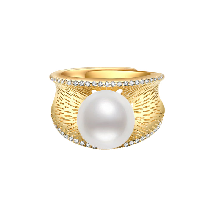 Elegant Freshwater Pearl Ring WR00087 - PEARLY LUSTRE