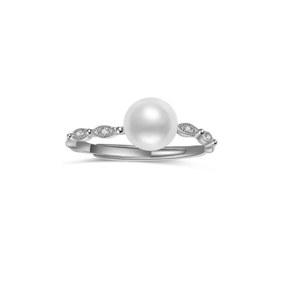New Yorker Freshwater Pearl Ring WR00010 - PEARLY LUSTRE