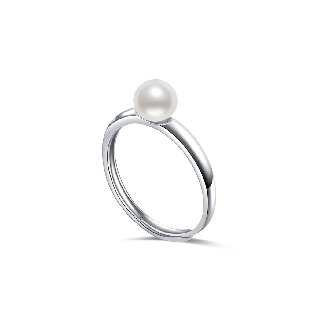 Top Grade Japan Akoya Pearl 18K Solid Gold Ring KR00009 - PEARLY LUSTRE