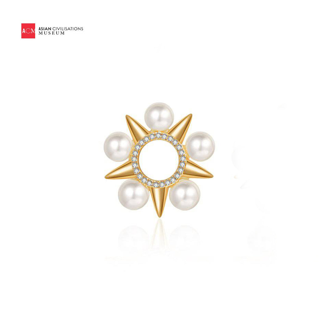 Asian Civilisations Museum Freshwater Pearl Ring WR00118 | New Yorker Collection - PEARLY LUSTRE