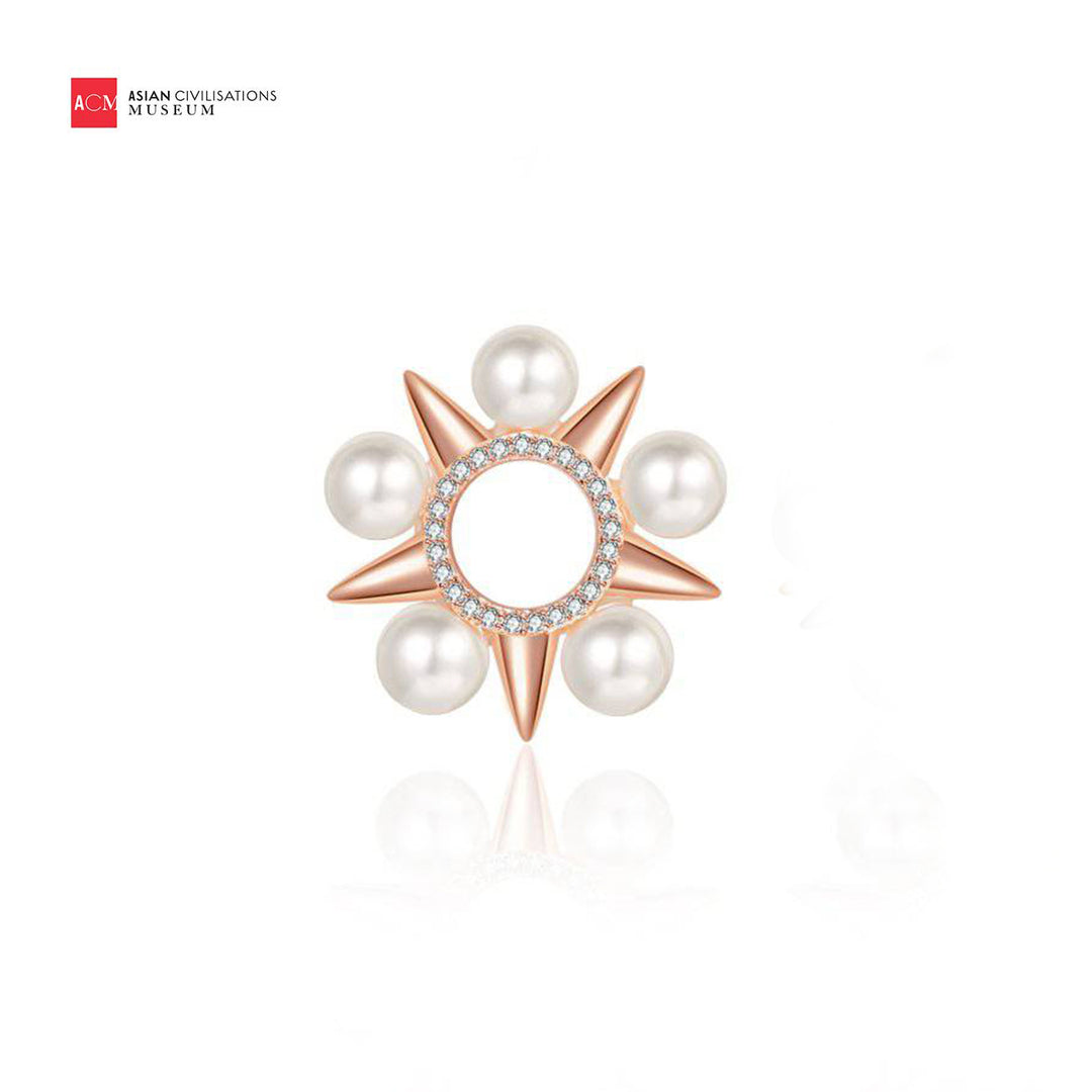 Asian Civilisations Museum Freshwater Pearl Ring WR00120 | New Yorker Collection - PEARLY LUSTRE
