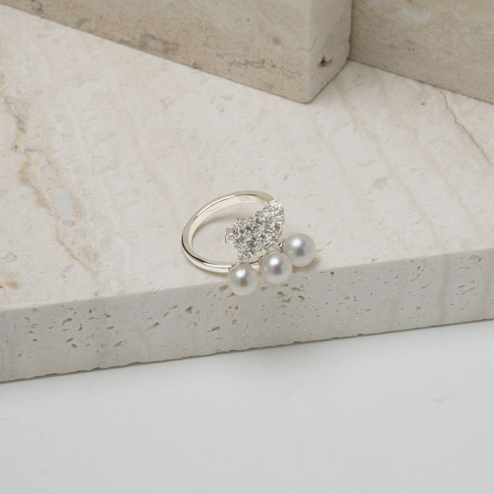 New Yorker Freshwater Pearl Ring WR00126 | Wedding Series - PEARLY LUSTRE