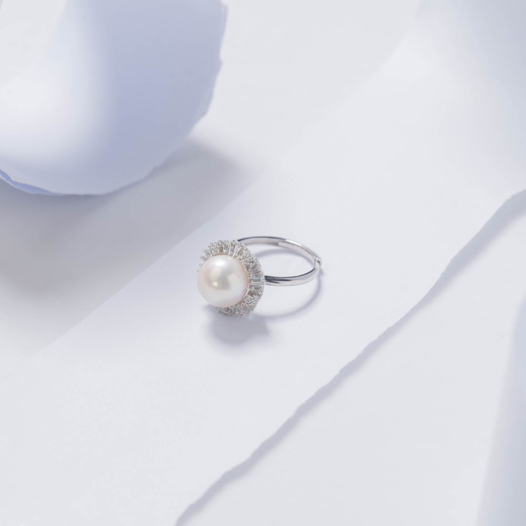 Elegant Edison Pearl Ring WR00132 - PEARLY LUSTRE