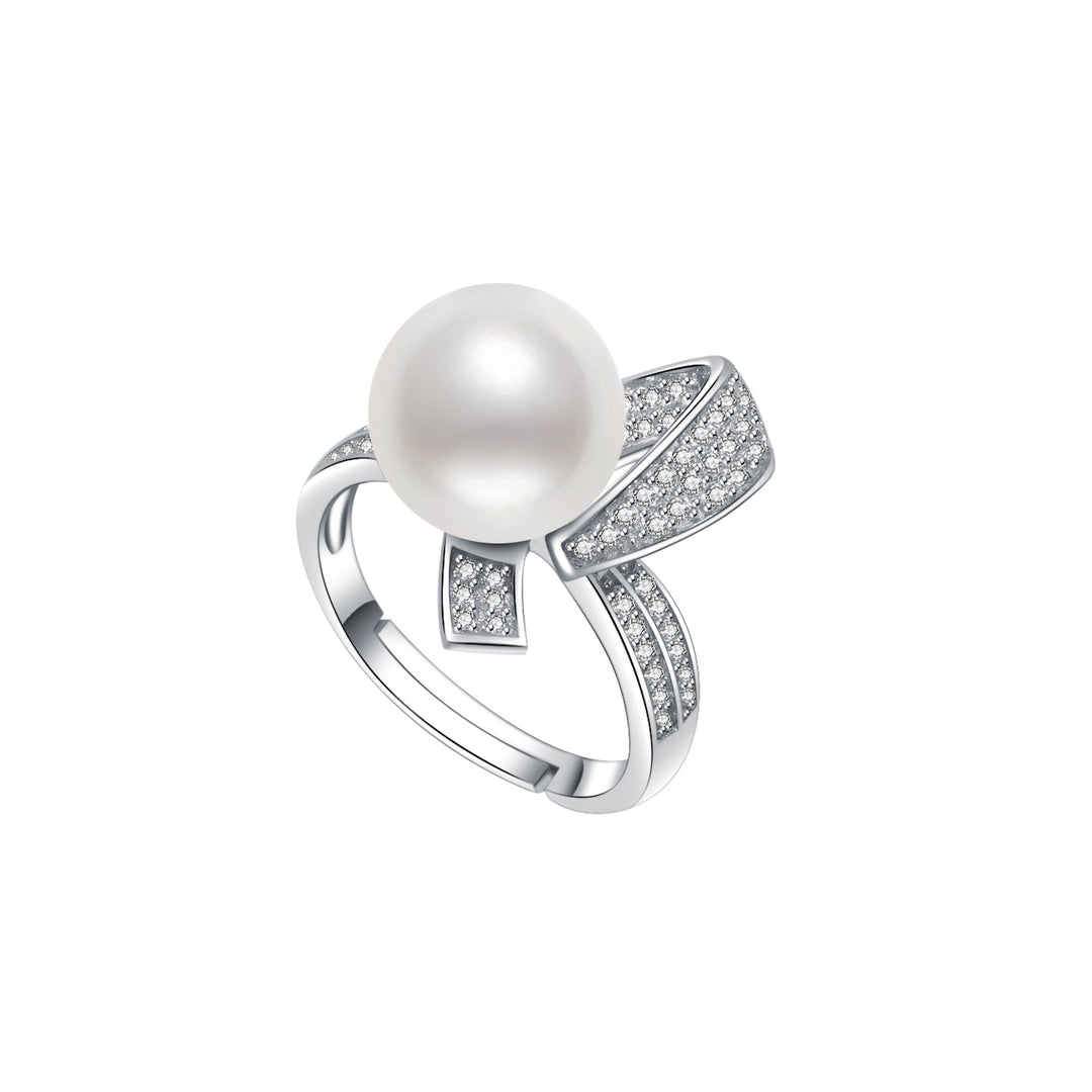 Australian White South Sea Pearl Ring WR00137 - PEARLY LUSTRE