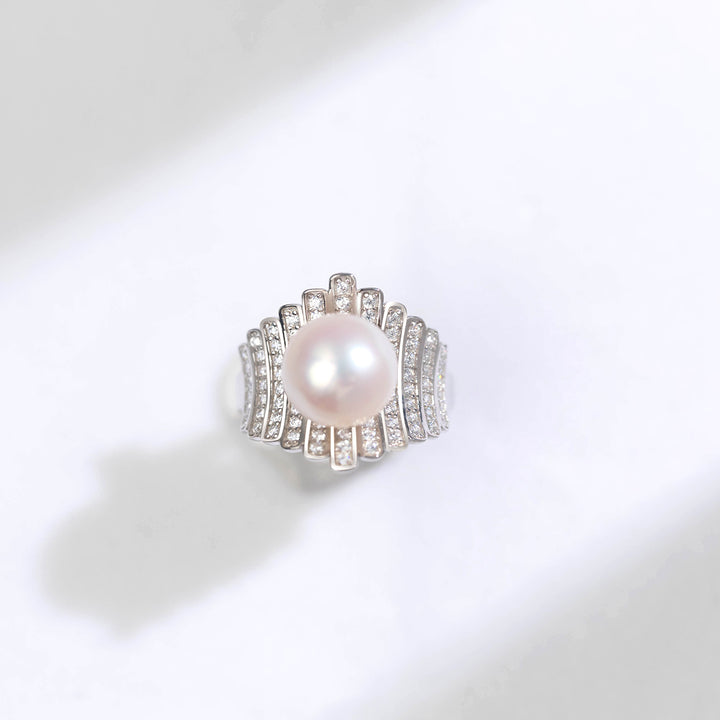 Elegant Freshwater Pearl Ring WR00143 - PEARLY LUSTRE