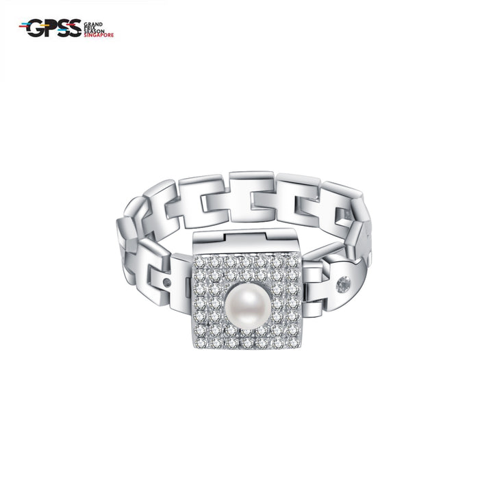 Grand Prix Season Singapore Formula One Freshwater Pearl Ring WR00144 | New Yorker - PEARLY LUSTRE