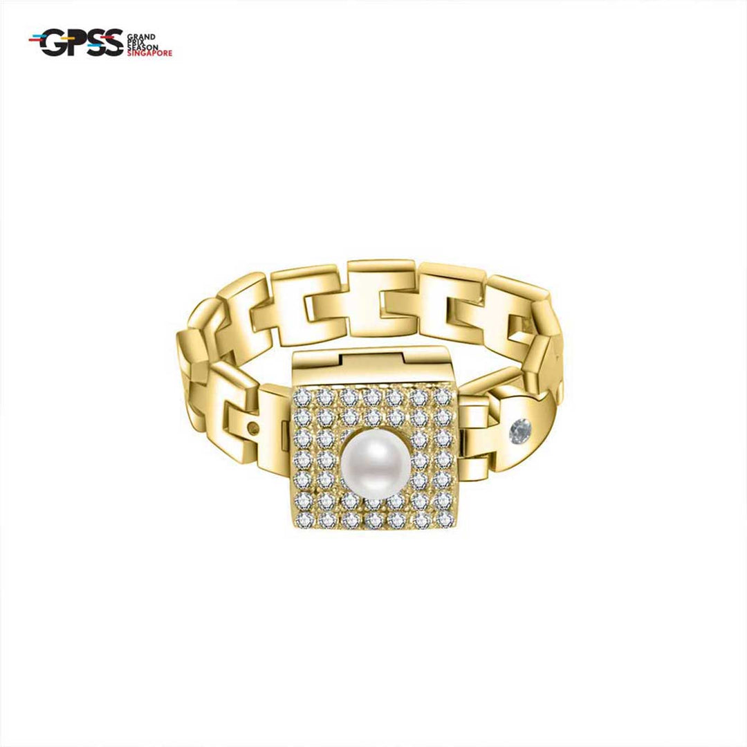 Grand Prix Season Singapore Formula One Freshwater Pearl Ring WR00145 | New Yorker - PEARLY LUSTRE
