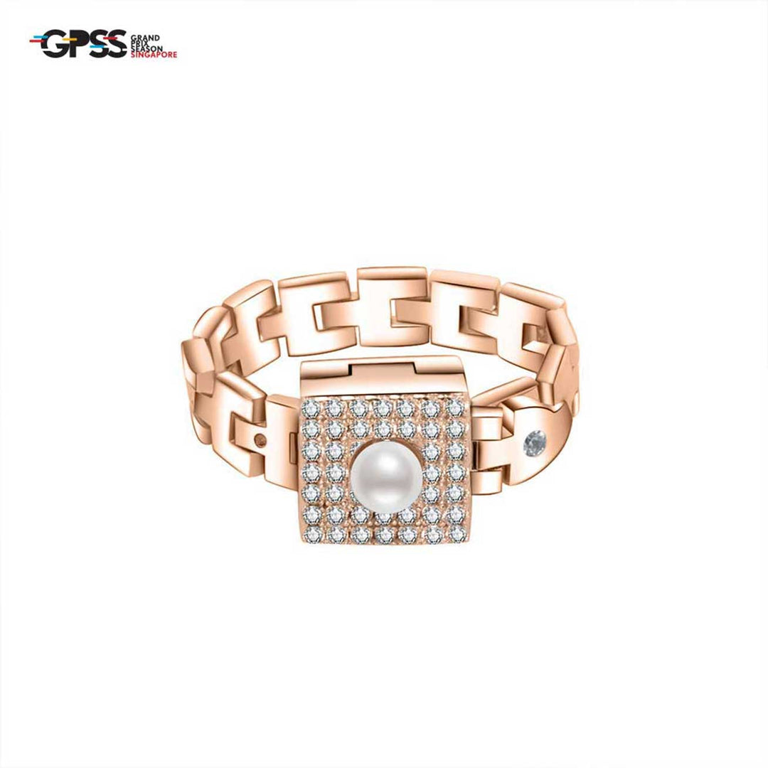 Grand Prix Season Singapore Formula One Freshwater Pearl Ring WR00146 | New Yorker - PEARLY LUSTRE