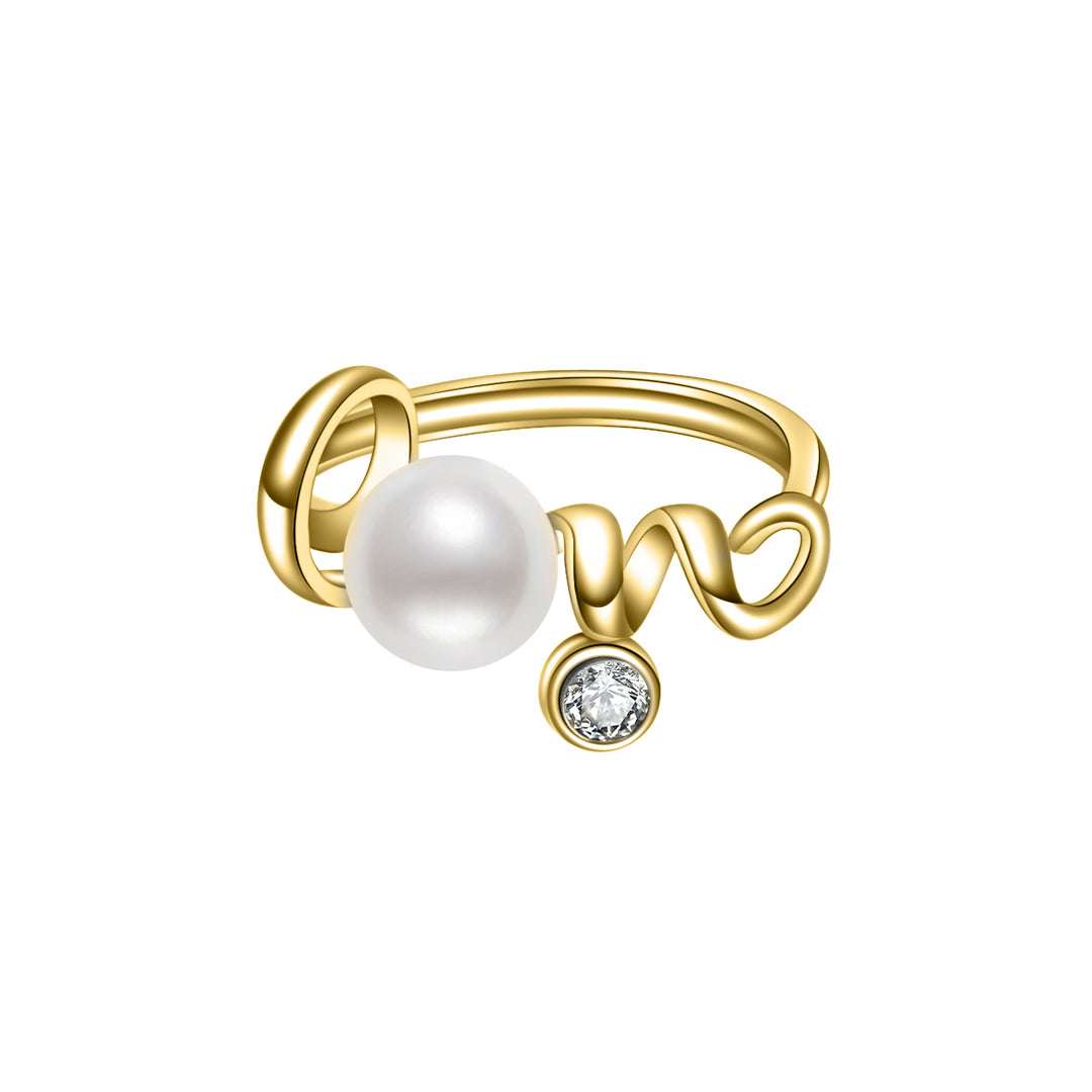 New Yorker Freshwater Pearl Ring WR00148 - PEARLY LUSTRE