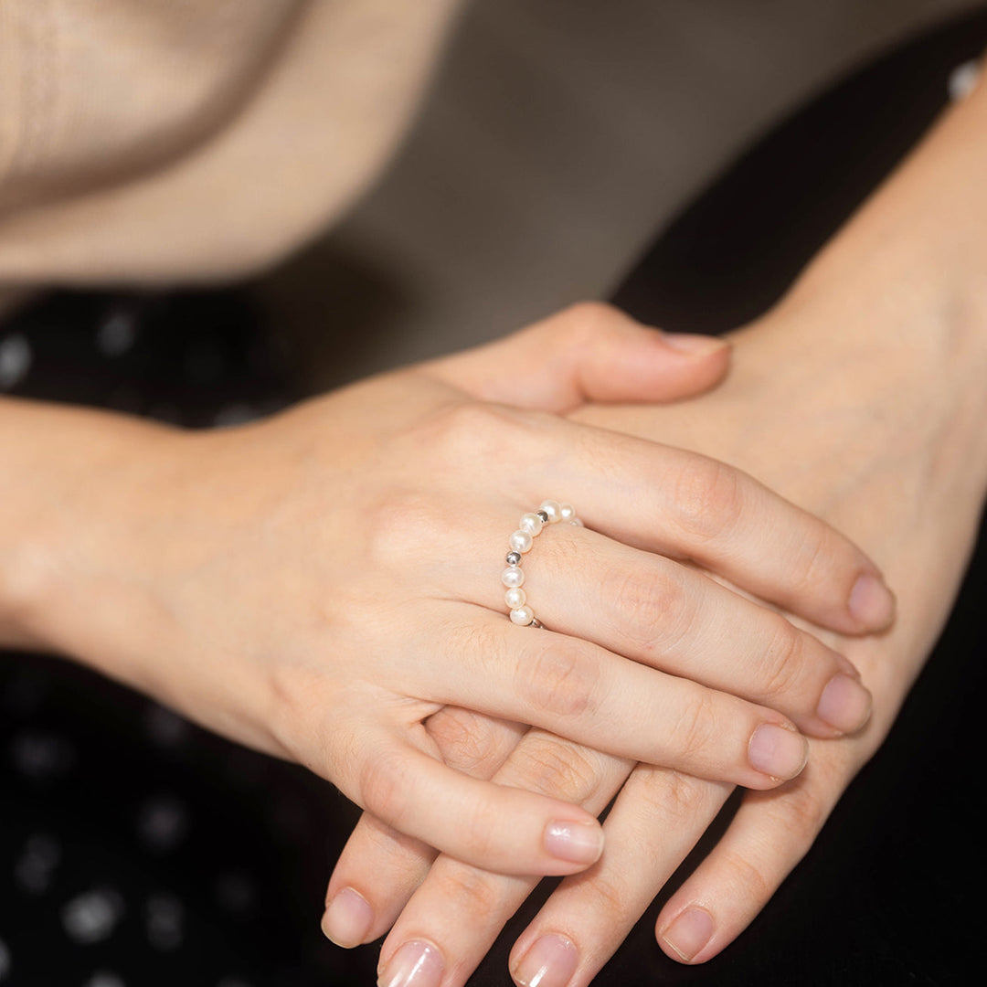New Yorker Freshwater Pearl Ring WR00182| Mix & Match - PEARLY LUSTRE