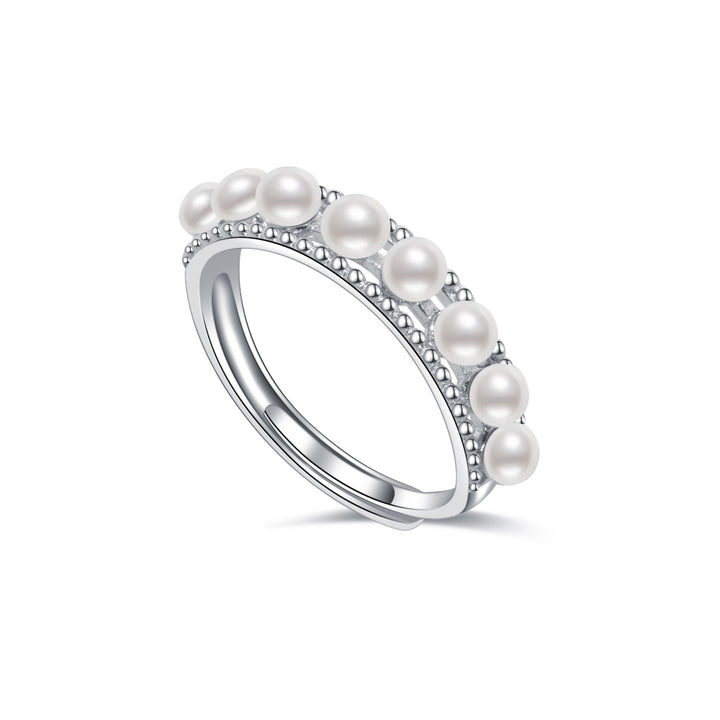 New Yorker Freshwater Pearl Ring WR00155 - PEARLY LUSTRE