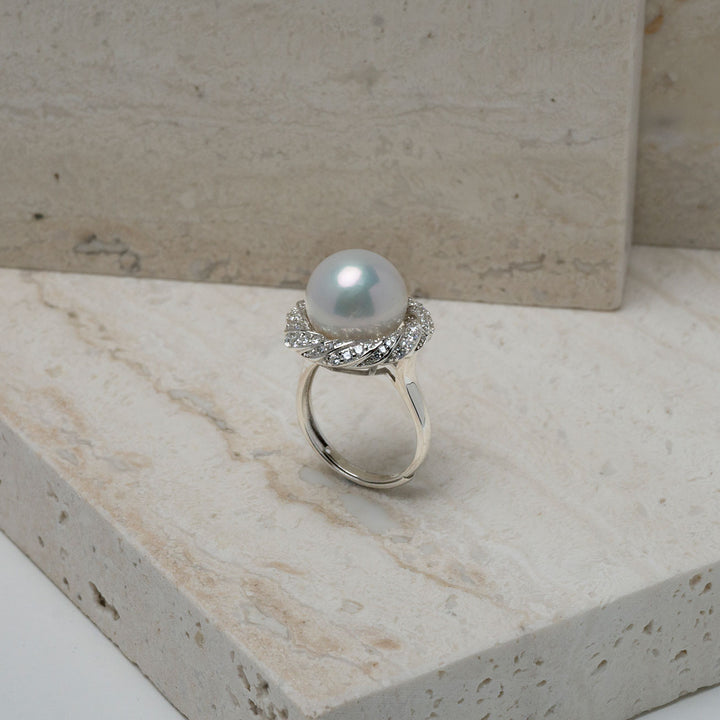 Elegant Edison Pearl Ring WR00172 - PEARLY LUSTRE