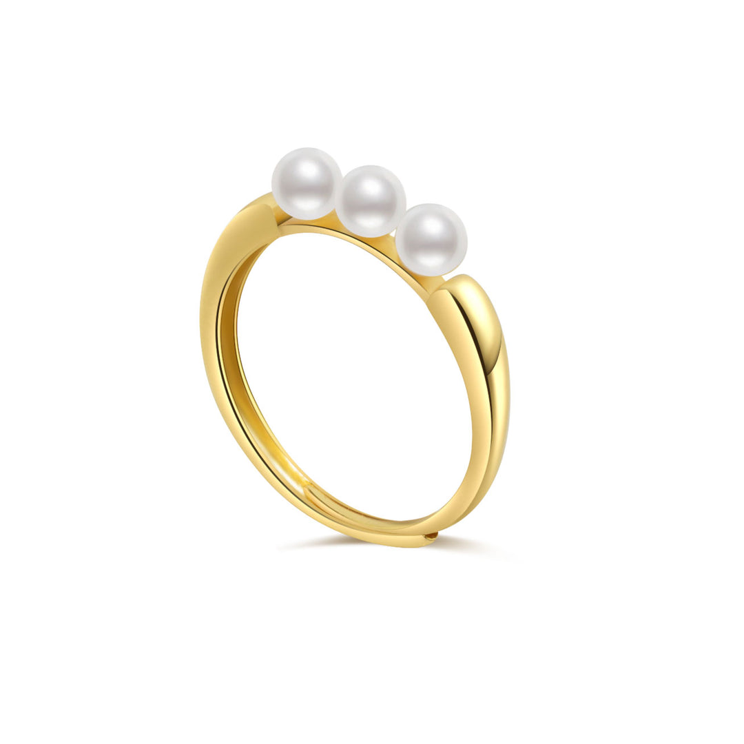 New Yorker Freshwater Pearl Ring WR00180 - PEARLY LUSTRE